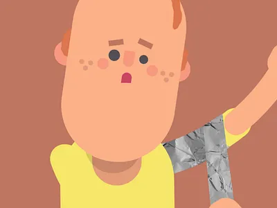 Foil animation art direction illustration