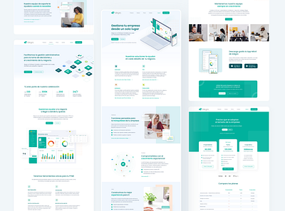 Redesign web site Alegra accounting casestudy contabilidad design figma graphicdesign illustration interface landing landingpage redesign software ui uidesign webdesign webpage website