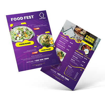 Menu Template flyer design flyer menu food menu menu design promo menu restaurant menu template design