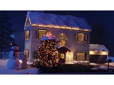 3D Environments 3d blender christmas cycles environment modeling render snow