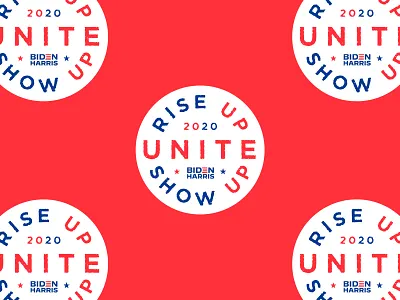 Unite 2020 bidenharris election political riseupshowupunite texture type typography usa vector vote