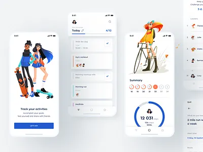 Healthy Habits App app application design habits healthcare healthcare app healthy healthy app home page illustration ios iphone medical medical app mobile mobile app mobile ui shakuro ui ux