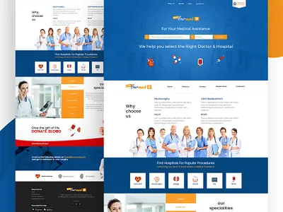 Website Design by me Client Work Bookyourmed online branding homepage icon interaction landing logo page ui vector website