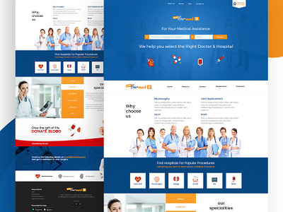 Website Design by me Client Work Bookyourmed online branding homepage icon interaction landing logo page ui vector website