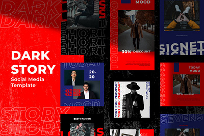 Dark Story Instagram Template blog blogger branding digital art elegant instagram instagram banner instagram post instagram stories instagram stories pack instagram stories template instagram template post shape simple smart social media social media pack social media template story
