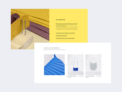 Camille Fournet Website art direction design homepage leather luxury ui ux webdesign