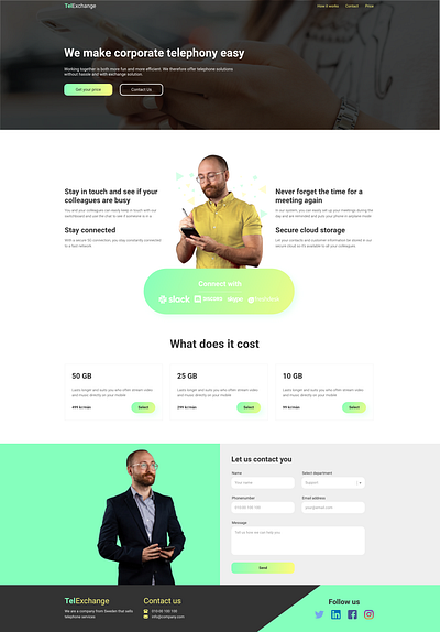 Daily UI Challenge #003 - Landing Page daily 100 challenge daily challange daily ui dailyui dailyui 003 design green landingpage ui web design website yellow