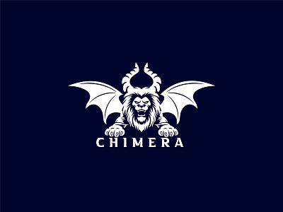 Chimera Logo beast beast animal chimera chimera lion chimera lion head chimera wings creature fantasy ferocious gothic history horns lion lion devil motion graphics myth mythology snake tail warrior wings