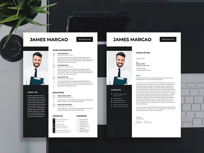 Resume Template 1 page resume 2 page resume a4 art blue clean clean resume creative cv cv template design designs