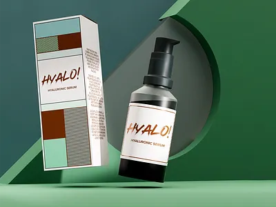 Hyalo! blender3d branding branding design cosmetic cosmetics graphic design hyalo hyaloronic logo packaging packaging design product design render