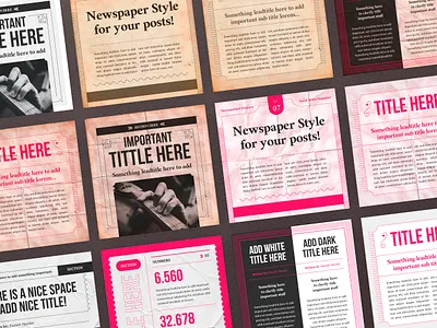 Newspaper Social Media Templates digital facebook followers illustrator info information instagram likes newspaper photoshop post poster print social social media social media templates socialmedia square stories