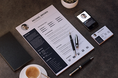 Professional Resume 1 page resume a4 ai clean clean resume creative cv cv template design infographic job job application printing design professional psd resume resume cv resume template white word