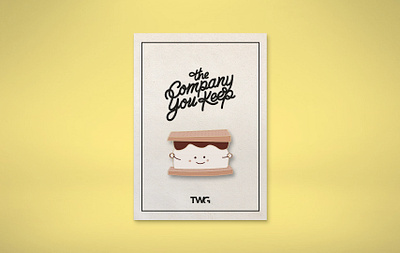 TWG Camp Enamel Pin graphic design illustration package design packaging productdesign