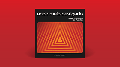 Single cover | Ando Meio Desligado - BRAZA art brazil cover music red single song spotify triangle