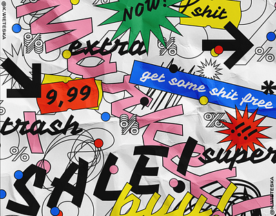 "MARKET" POSTER / detail blankposter blankposter.com color poster print design typography