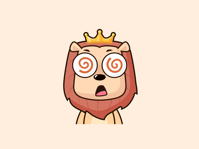 Lion King series memes - Giddy animation app flat icon illustration meme ui