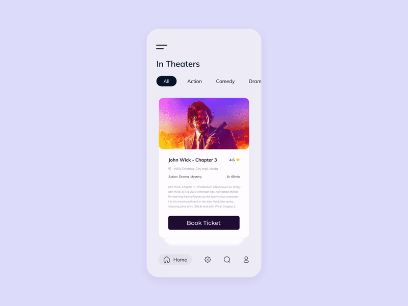 Movie Ticket Booking App Intearction aftereffects animation design interaction interaction design motion movie ui uidesign uiux userinterface ux uxdesign uxdesigns