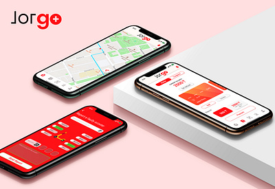 Jorgo project design mobile mockup modern web