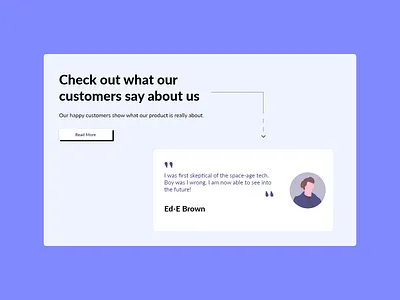 39. Testimonials adobexd dailyui design flat ui