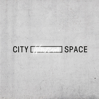 City Space / branding black and white brand identity branding logo logo design minimal neon sign
