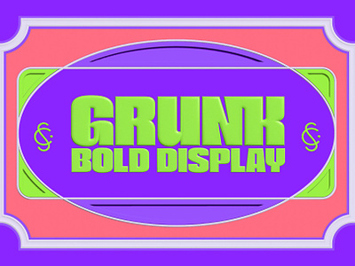Grunk Bold Display Typeface