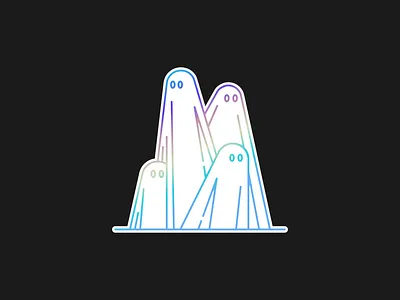 Ghostly Stickers for sale good for sale graphic design halloween illustration merch design spooky sticker design stickers vector