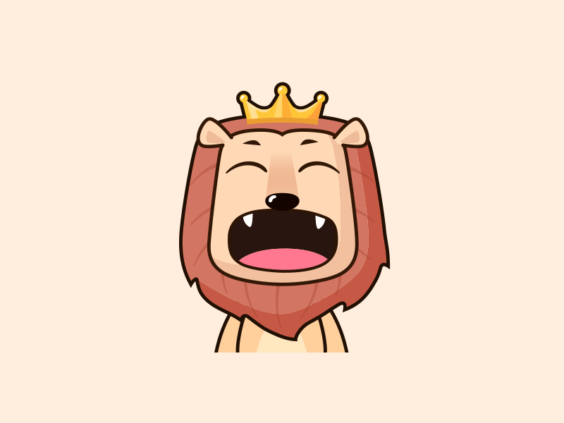 Lion King series memes - Haha animation app flat icon illustration meme ui