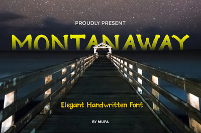 MONTANAWAY - Elegant Handwritten Font by Mufa app branding calligraphy design font font design script font typography web website