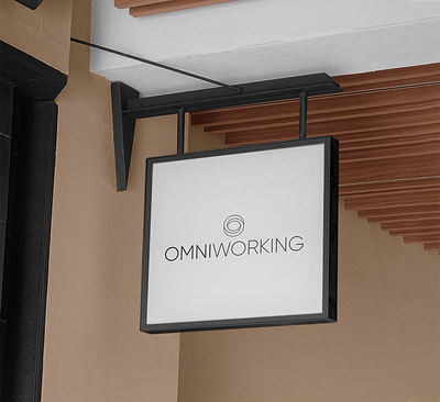 Omniworking signage branding identity logo logodesign