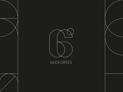 66 Degrees 66 bar logo number logo restaurantlogo