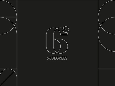 66 Degrees 66 bar logo number logo restaurantlogo