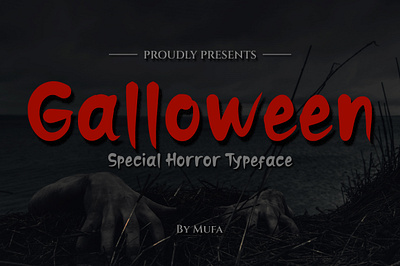 GALLOWEEN - Special Horror Typeface by Mufa branding calligraphy design font font design illustration script font typography web website