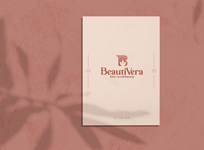 BeautiVera branding design logo minimal vector