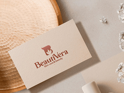 BeautiVera branding design flat logo vector