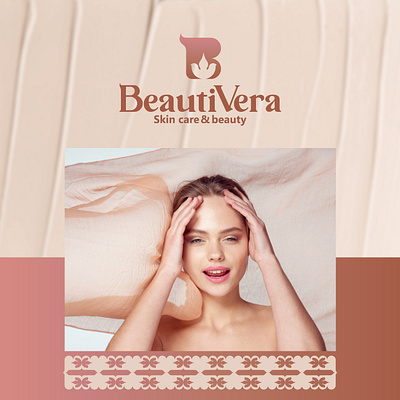 BeautiVrera design flat logo minimal