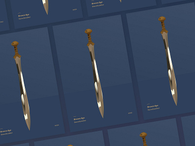 Swordtember 2 archaeology bronze age gradient illustration illustrator sword swordtember vector