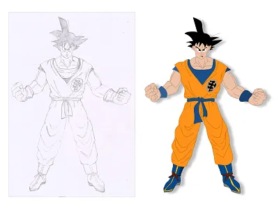Goku | Dragon Ball Z | Cartoon Character 3d cartoon cartoon illustration character dragon ball z goku illustration illustrator vector