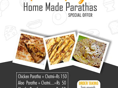 Food Fingo Poster branding design flat graphic design illustration illustrator poster social media design typography vector