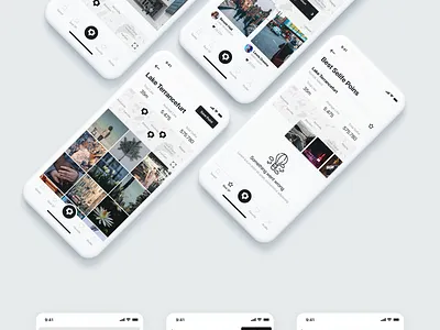 Selfie Points app design product design ui ux