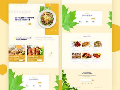 Restaurant Landing page ui creative design design dgpro dgprostudio digital food app food website landingpage layout mobile ui restaurant ui ui design uidesign ux design ux ui uxdesign webdesign website concept website design