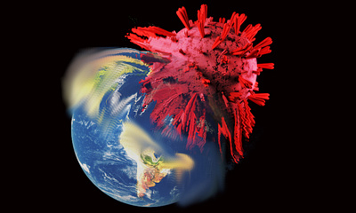 COVID pandemic Illustration coronavirus design gimp illustration pandemic