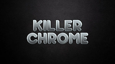 Shiny Chrome Text Effect - Adobe Photoshop Tutorial chrome chrome text chrome type chrometype photoshop photoshop art type type art type design typeface