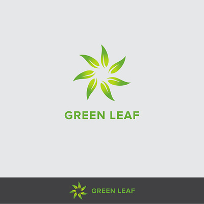 green leaf logo abstract logo app branding design icon leaf logo logo logo design organic organic logo vector