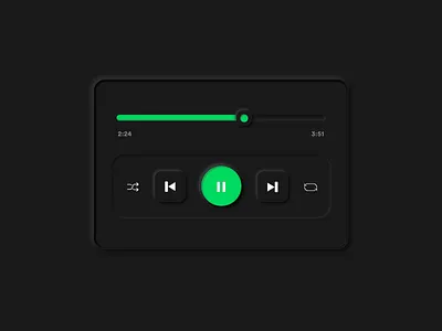 shuffle, rewind, pause, forward, repeat. dailyui design mobile app mobile app design mobile ui neumorphic design neumorphism neumorphism ui spotify spotify cover ui user experience ux