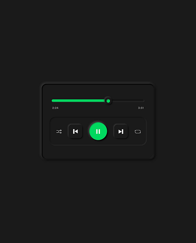 shuffle, rewind, pause, forward, repeat. dailyui design mobile app mobile app design mobile ui neumorphic design neumorphism neumorphism ui spotify spotify cover ui user experience ux