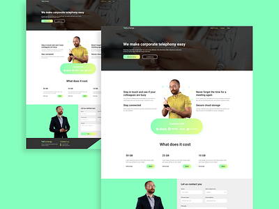 Daily UI Challenge #003 - Landing Page daily 100 challenge daily challange daily ui dailyui dailyui 003 design green landingpage ui web design website yellow