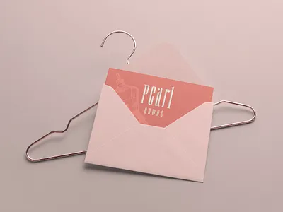 Pearl Gowns branding design designer designer logo flat graphicdesign illustrator logo minimal vector