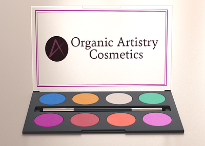 Organic Artistry Makeup Palette branding design graphic design illustration illustrator logo typography vector