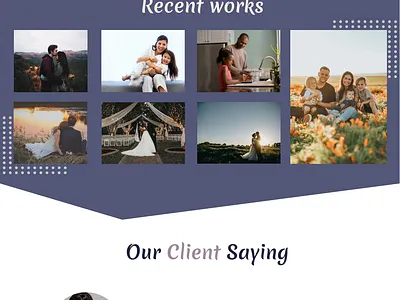 Photobooth landing page minimal ui ux web web design