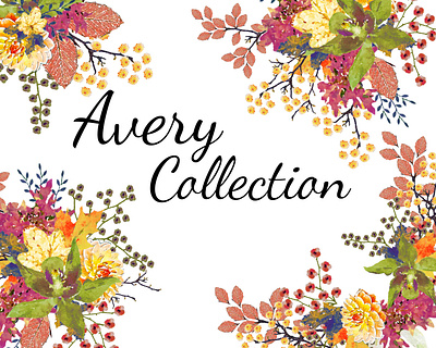 Avery Collection design illustration instant download png printables watercolor watercolor florals watercolor flower watercolor flowers watercolor illustration wedding design